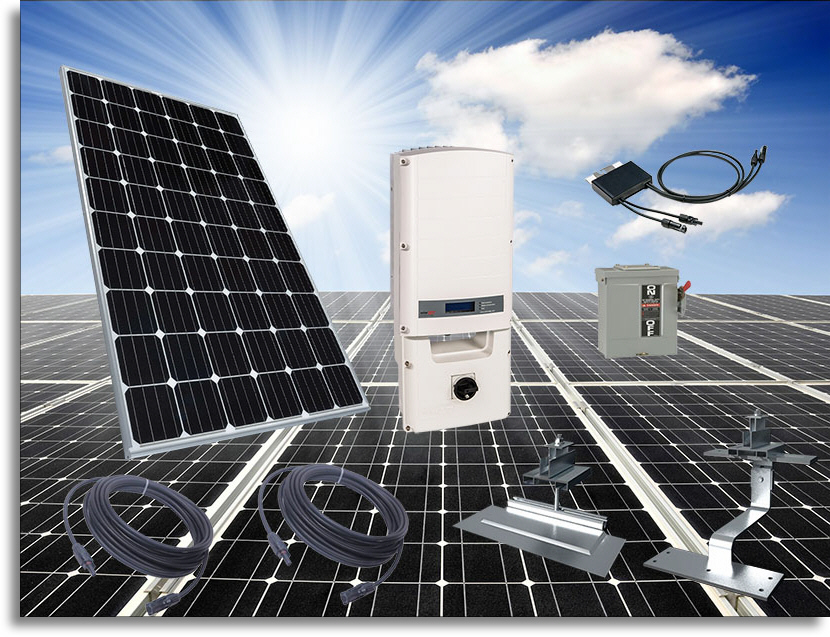 Mitsubhi Electric solar kits. 