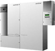 Two Xantrex XW6048 off grid battery backup with grid tie inverters