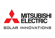 Mitsubishi Electric solar logo.